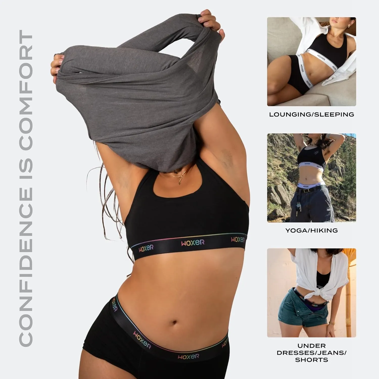 Woxer Boss Bralettes for Women - Wireless, Seamless, Comfortable Support Bra