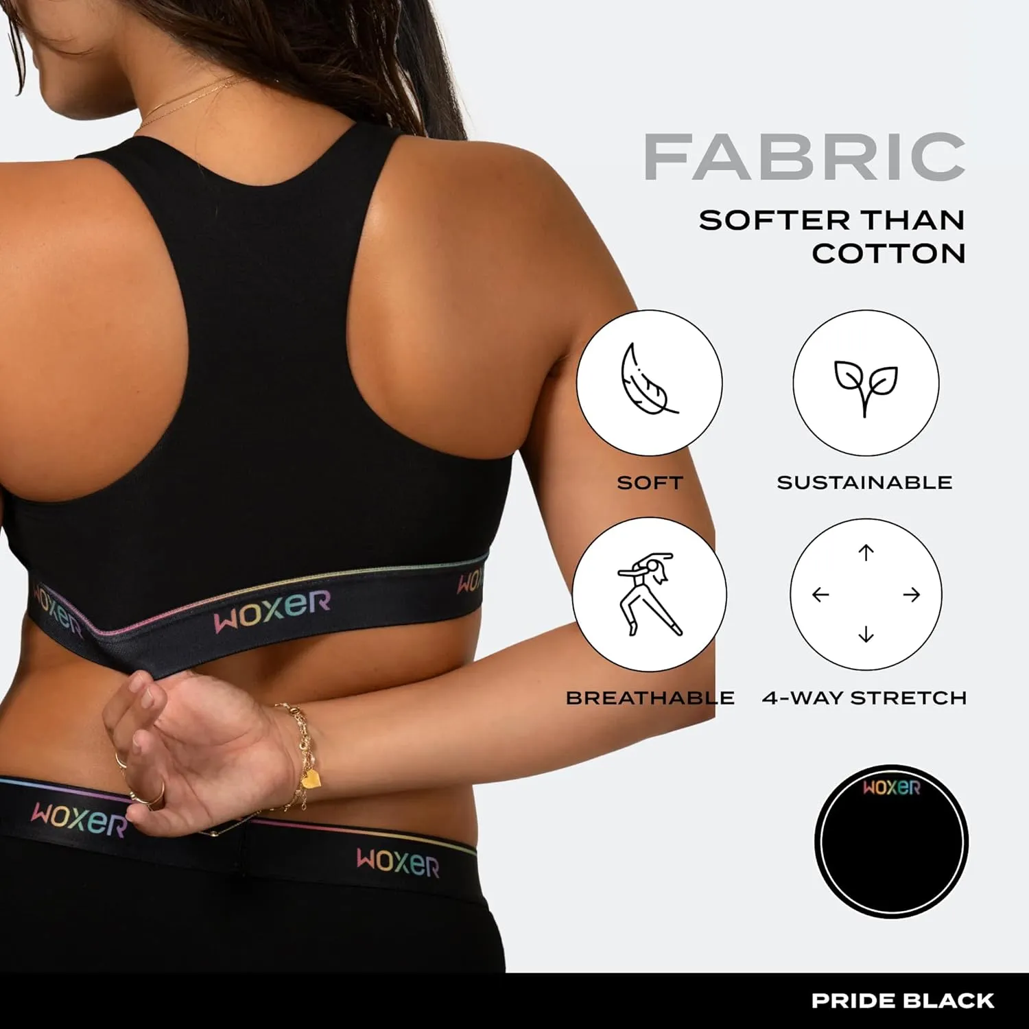 Woxer Boss Bralettes for Women - Wireless, Seamless, Comfortable Support Bra