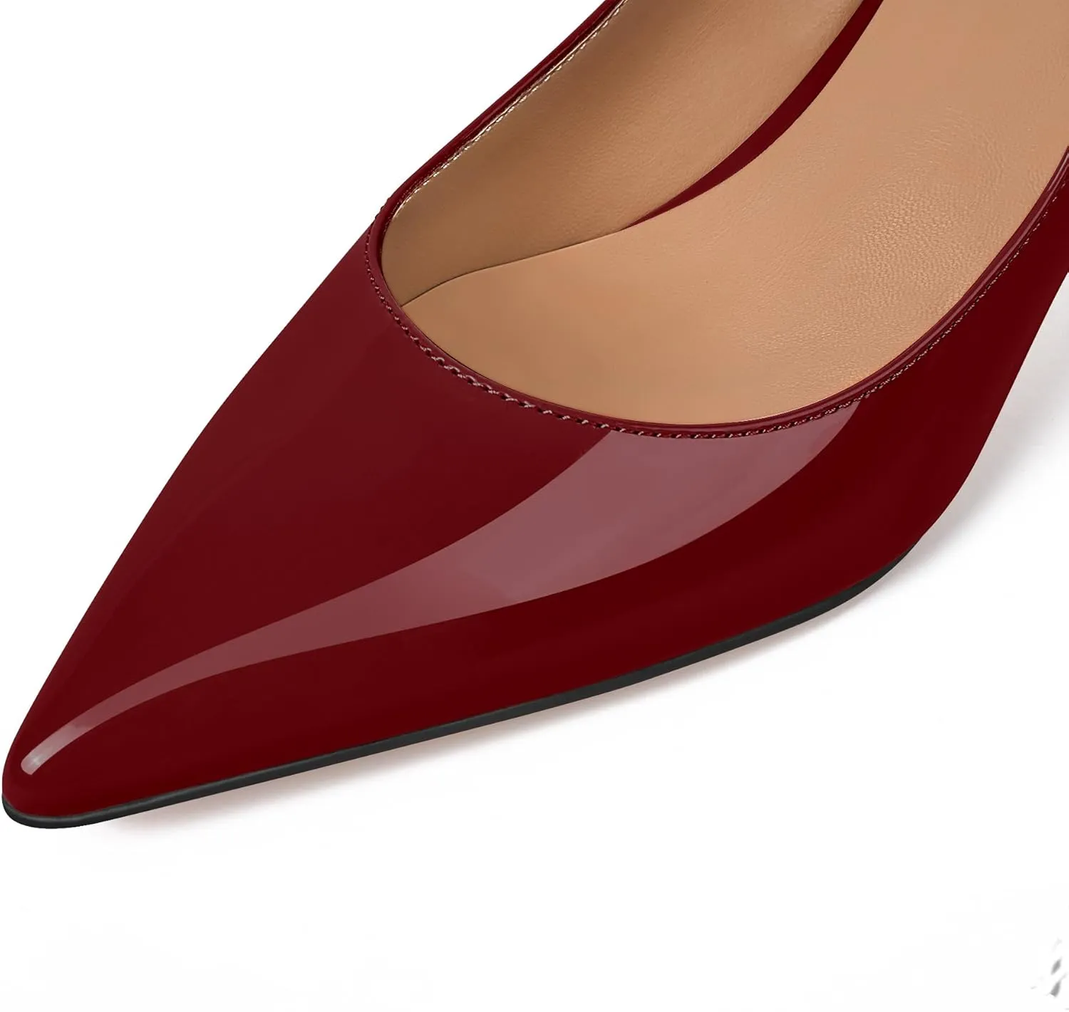XINIUNIU Heeled Mules for Women Rhinestone Heels Pointed Toe Slip On 2.5 Inch Kitten Stiletto Closed Toe Sandals Dress Wedding Pump Shoes