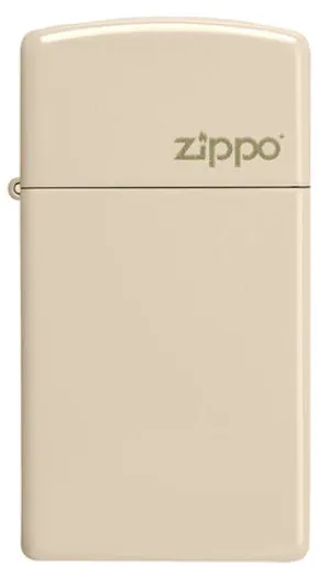 Zippo Lighter - Slim Flat Sand w/ Zippo Logo