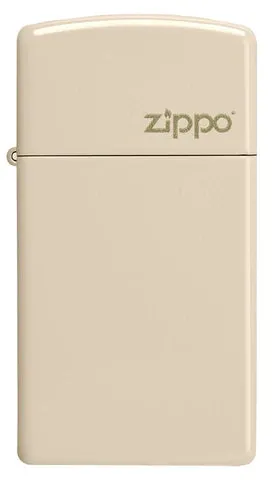 Zippo Lighter - Slim Flat Sand w/ Zippo Logo