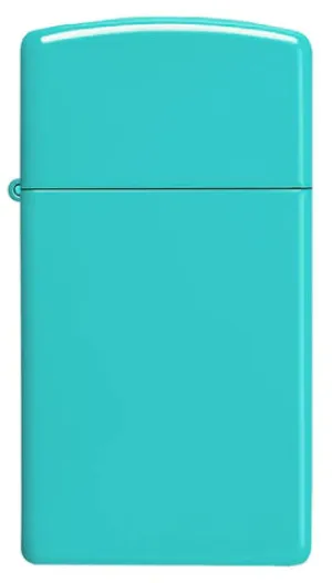 Zippo Lighter - Slim Flat Turquoise